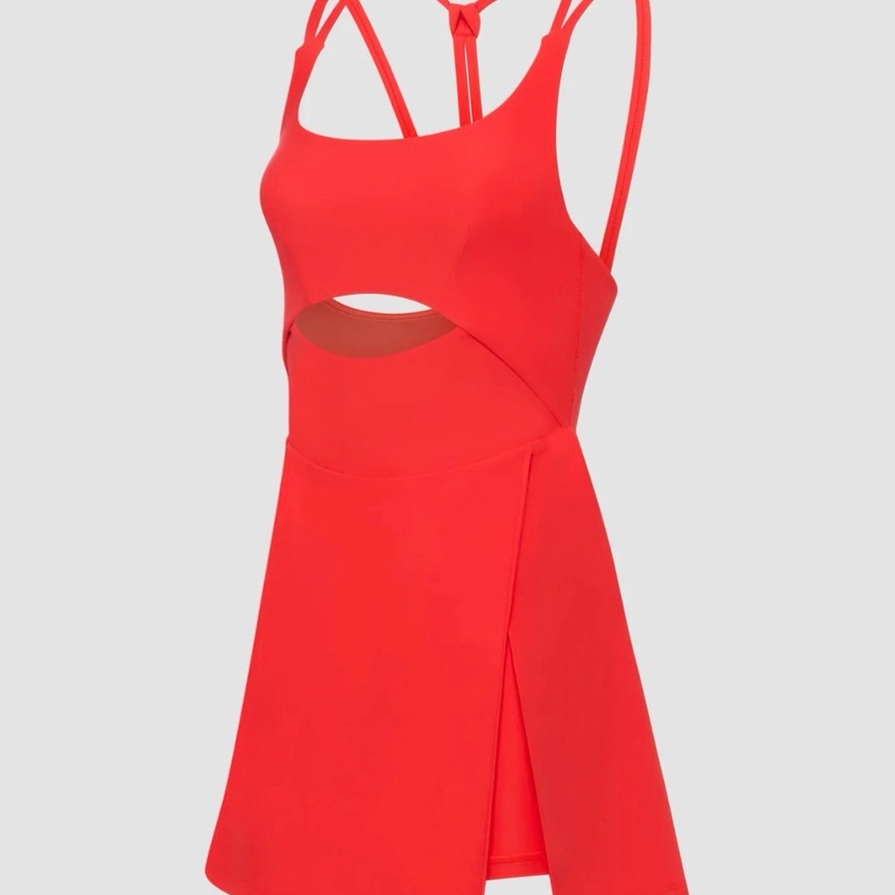 Savage X Fenty Vibrant Red Mini Dress with Shorts Underneath SOLD OUT! - Picture 5 of 9